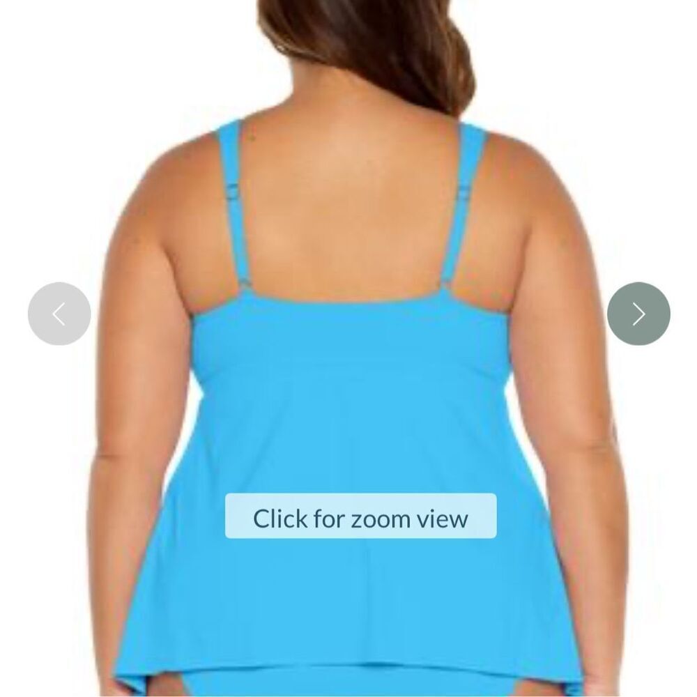 Becca NWT size 2X swim Waterfalls tankini top - Picture 2 of 6